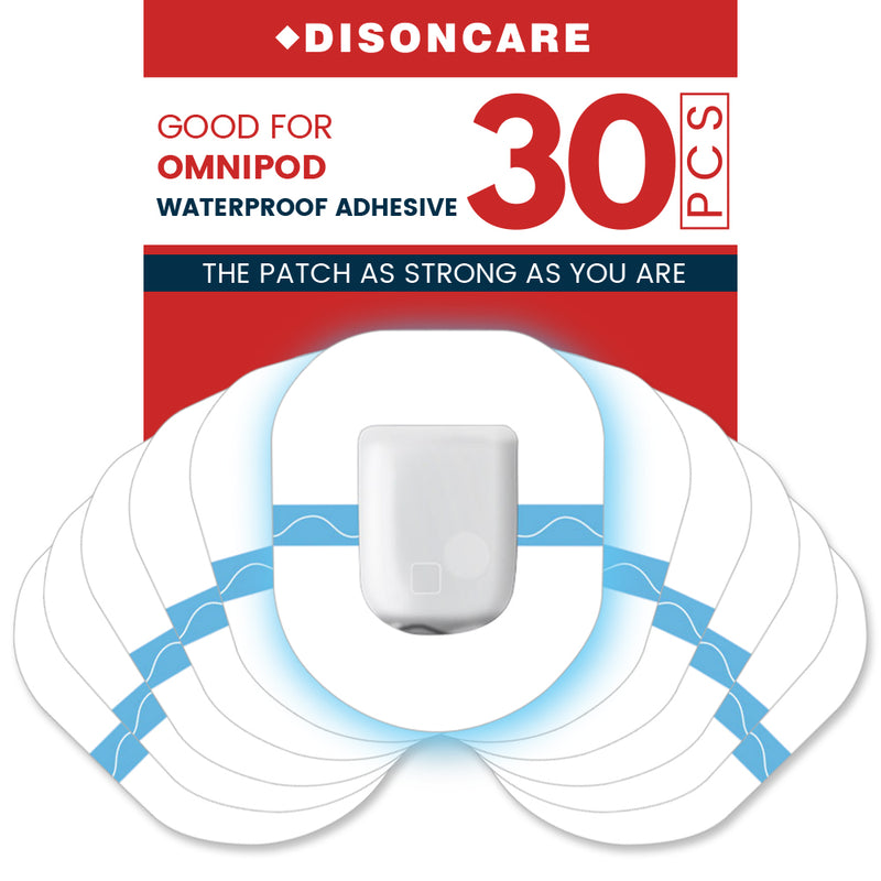 DISONCARE CGM Adhesive Patches for Omnipod-30pcs (Transparent)