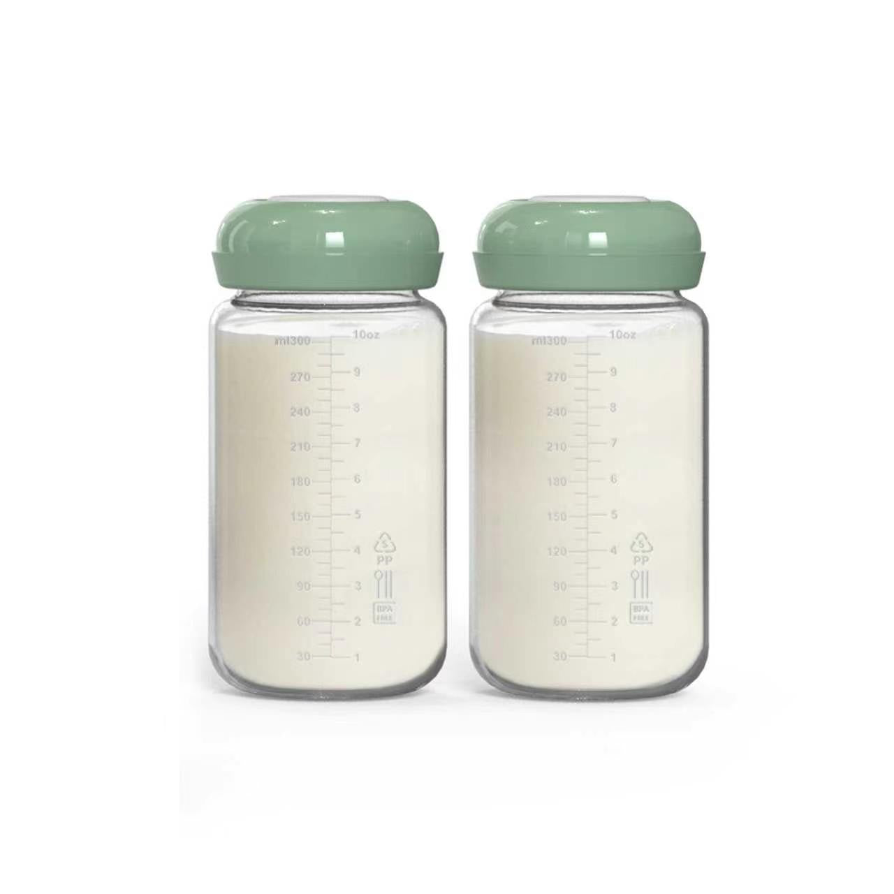 Breast Milk Baby Bottle, Wide-Neck, BPA Free Breast Milk Container Suitable For 22oz/11oz  2 pcs