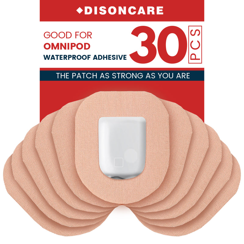 DISONCARE CGM Adhesive Patches for Omnipod-30pcs (Tan)