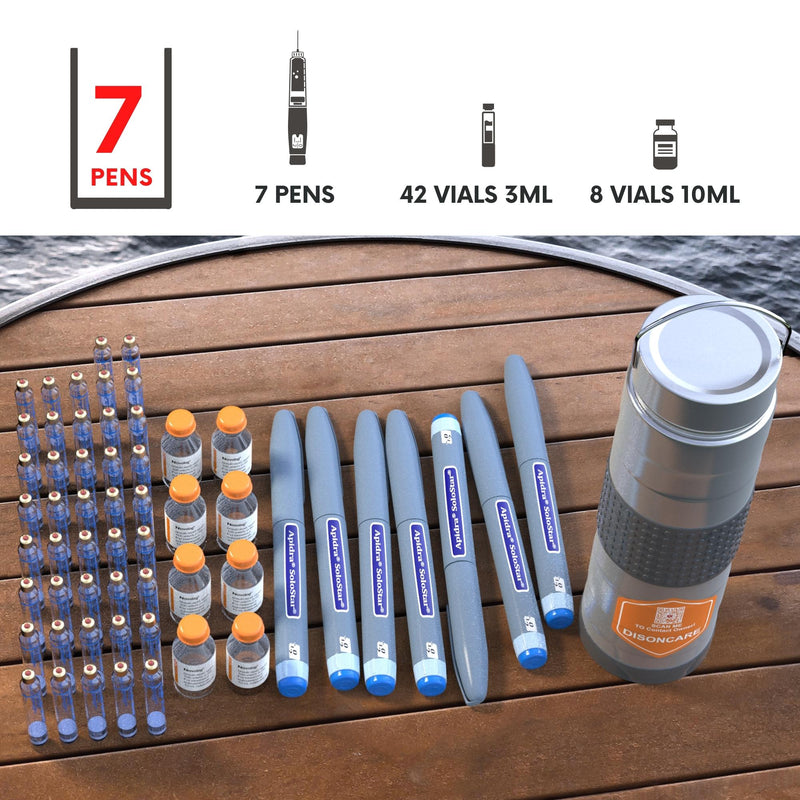 74H 7 Pens Large Insulin & Medications Cooler (BC-B003-Sliver)