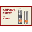 Insulinkühler – Reiseset für Diabetes – 2-teiliges Set (BC-B003/BC-B001) – Silber