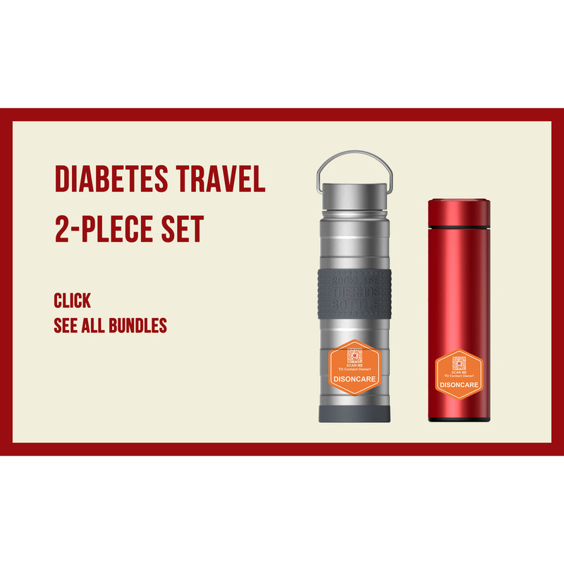Insulinkühler – Reiseset für Diabetes – 2-teiliges Set (BC-B003/BC-B001) – rot