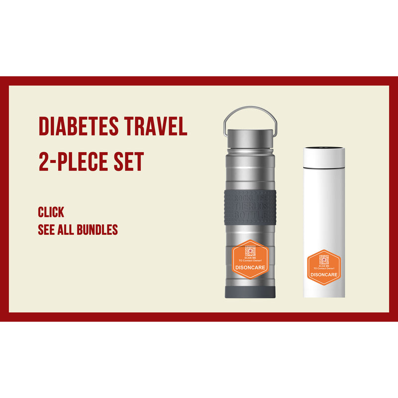 Insulinkühler – Reiseset für Diabetes – 2-teiliges Set (BC-B003/BC-B004) – weiß
