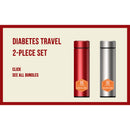 INSULIN COOLER-DIABETES TRAVEL KIT-2 PIECE SET(BC-B001 red+sliver)