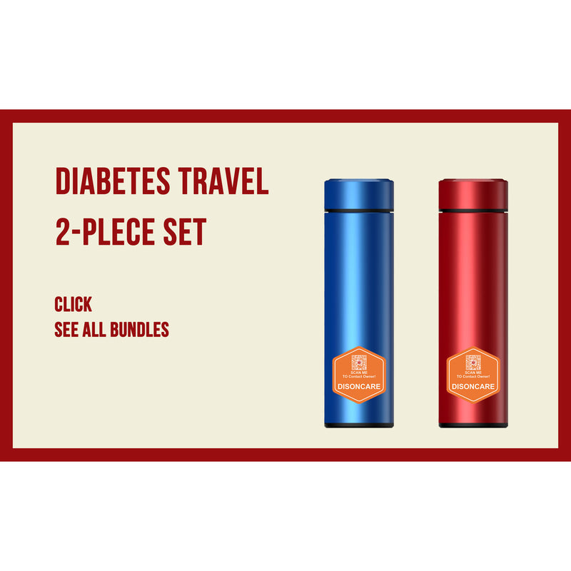 INSULIN COOLER-DIABETES TRAVEL KIT-2 PIECE SET(BC-B001 blue+red)